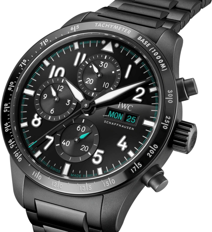 IWC,Pilot 42.50mm,42.50mm,Ceratanium,Black,Automatic,Chronograph,Date,Day,IW388307