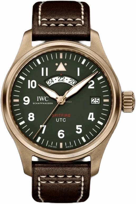 IWC,Pilot 41mm,41mm,Bronze,Green,Automatic,Day,Dule Time,Anti-magnetic,IW327101