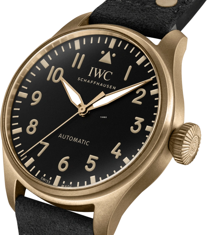 IWC,Pilot 43mm,43mm,Bronze,Black,Automatic,Sapphire,Round,IW329703