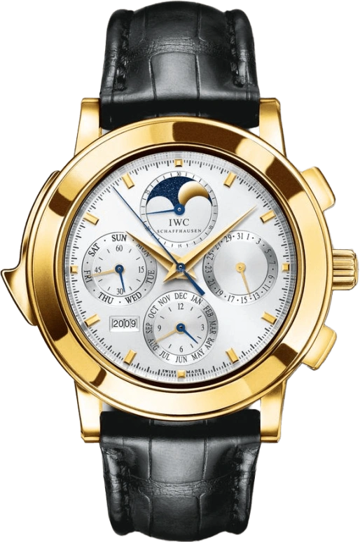 IWC,Grande Complication 42.20mm,42.20mm,Yellow Gold,Silver,Automatic,Chronograph,Moonphase,Perpetual Calendar,Month,44hours,In-house Caliber,IW377021