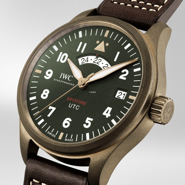 IWC,Pilot 41mm,41mm,Bronze,Green,Automatic,Day,Dule Time,Anti-magnetic,IW327101