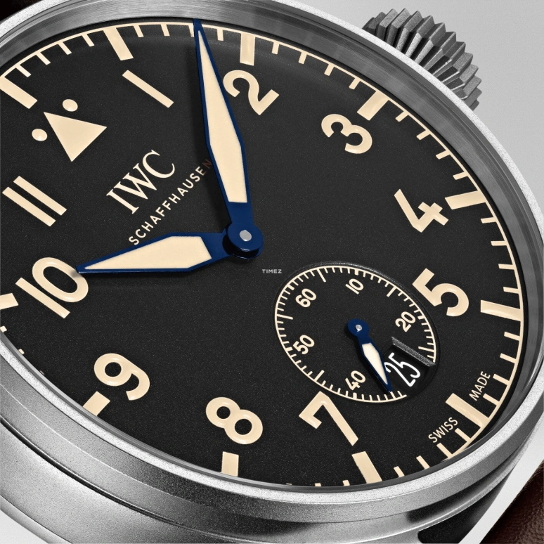 IWC,Big Pilot 48mm,48mm,Titanium,Black,Handwound,Day,Power Reserve Indicator,IW510301