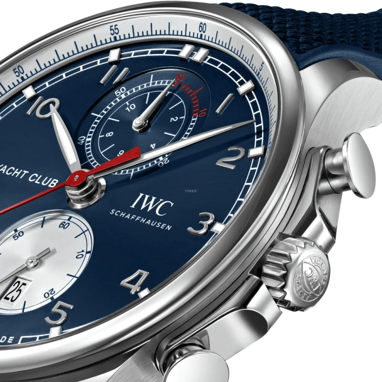 IWC,Portugieser 44.60mm,44.60mm,Stainless Steel,Blue,Automatic,Chronograph,Date,Flyback,Anti-magnetic,68hours,In-house Caliber,IW390704