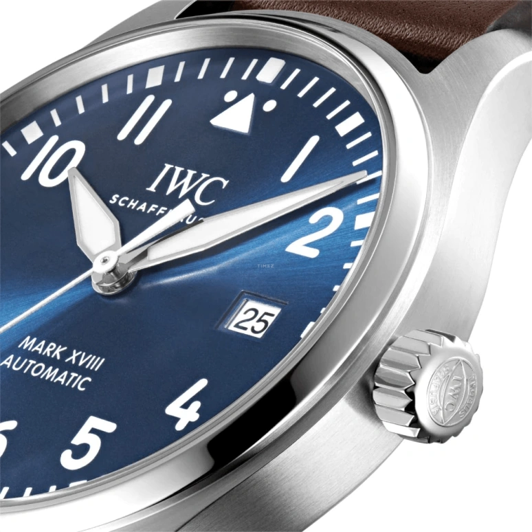 IWC,Pilot 40mm,40mm,Stainless Steel,Blue,Automatic,Date,Anti-magnetic,IW327010