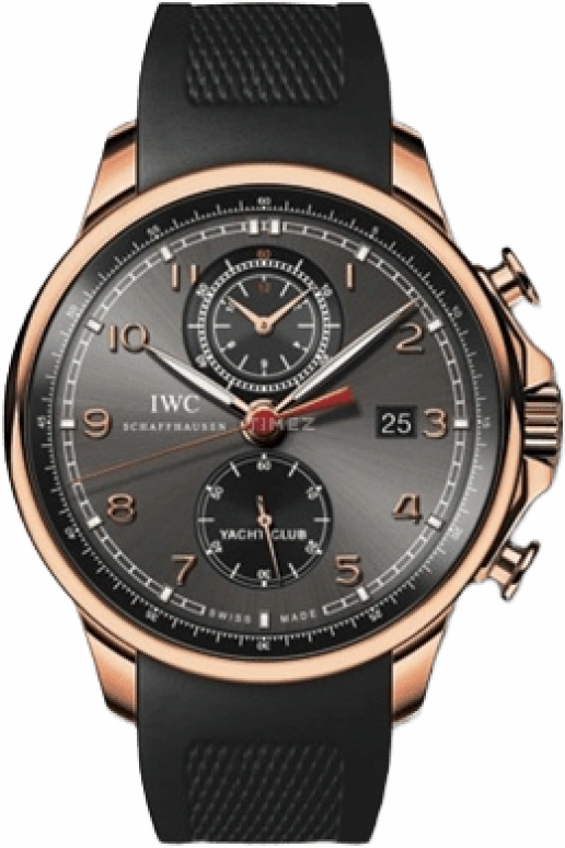 IWC,Portugieser 45.50mm,45.50mm,Grey,Automatic,Chronograph,Date,Power Reserve Indicator,Flyback,68hours,In-house Caliber,Round,IW390202