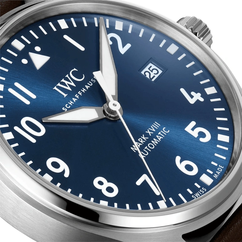 IWC,Pilot 40mm,40mm,Stainless Steel,Blue,Automatic,Date,Anti-magnetic,IW327010