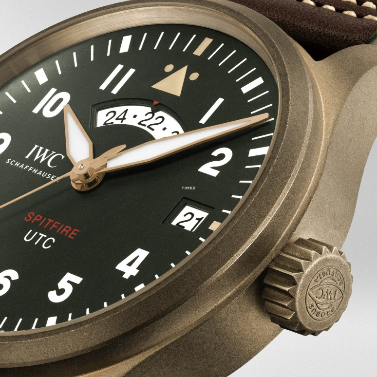 IWC,Pilot 41mm,41mm,Bronze,Green,Automatic,Day,Dule Time,Anti-magnetic,IW327101