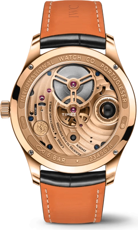 IWC,Portugieser 42.40mm,42.40mm,Armor Gold,Black,Handwound,Tourbillon,Day / Night Indication,IW545901