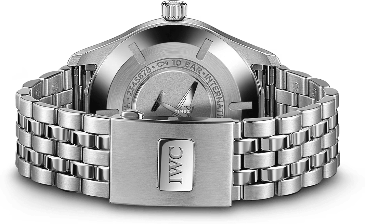 IWC,Pilot 40mm,40mm,Stainless Steel,Luminous,Blue,Automatic,Day,120hours,IW328204