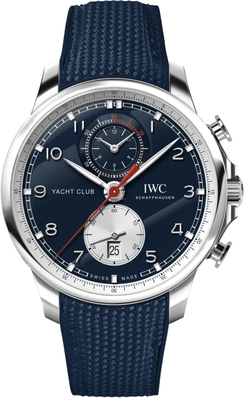 IWC,Portugieser 44.60mm,44.60mm,Stainless Steel,Blue,Automatic,Chronograph,Date,Flyback,Anti-magnetic,68hours,In-house Caliber,IW390704