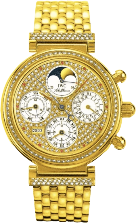 IWC,Da Vinci 39mm,39mm,Yellow Gold,Automatic,Chronograph,Moonphase,Perpetual Calendar,Month,44hours,In-house Caliber,IW925308