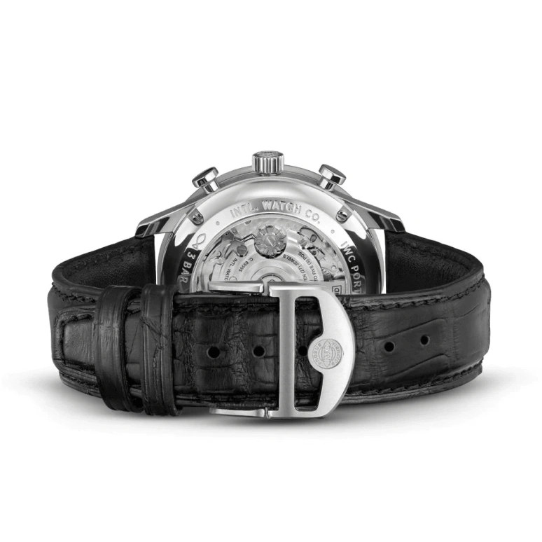 IWC,Portugieser 41mm,41mm,Stainless Steel,Green,Automatic,Chronograph,Column Wheel,IW371615