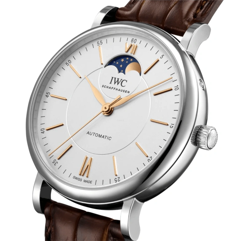IWC,Portofino 40mm,40mm,Stainless Steel,Silver,Automatic,Moonphase,42hours,IW459401