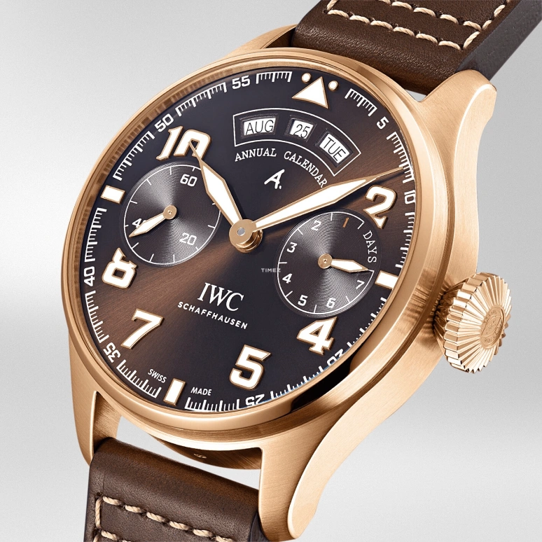 IWC,Big Pilot 46.20mm,46.20mm,Red Gold,Brown,Automatic,Annual Calendar,Month,Date,Day,168hours,In-house Caliber,IW502706