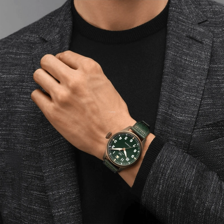 IWC,Big Pilot 43mm,43mm,Titanium,Bronze,Green,Automatic,Anti-magnetic,60hours,IW329702