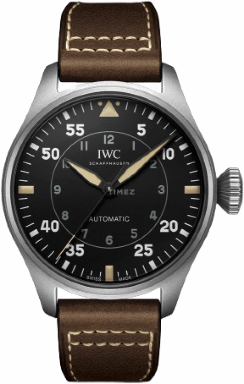 IWC,Big Pilot 43mm,43mm,Titanium,Black,Automatic,60hours,In-house Caliber,IW329701