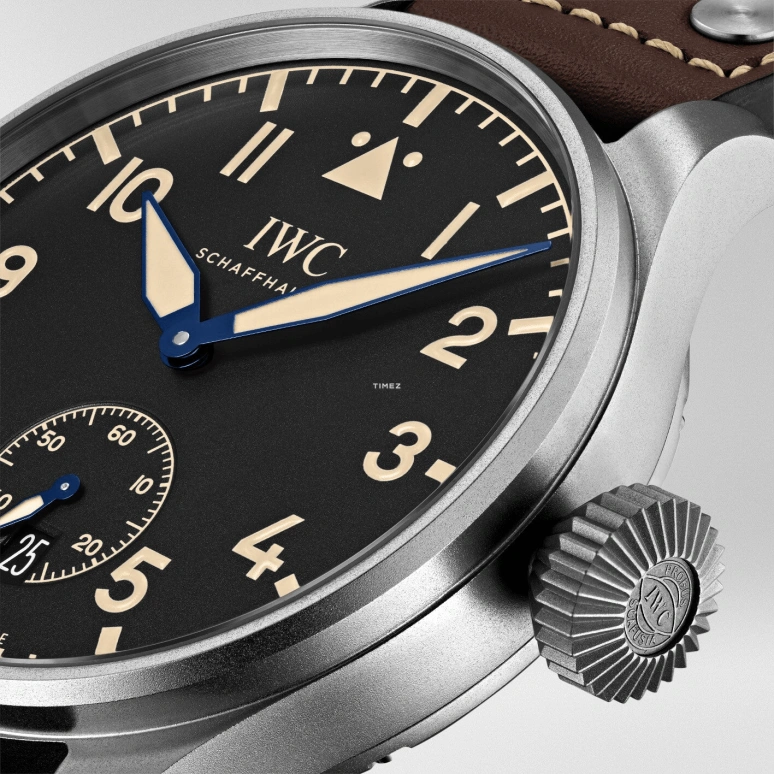 IWC,Big Pilot 48mm,48mm,Titanium,Black,Handwound,Day,Power Reserve Indicator,IW510301