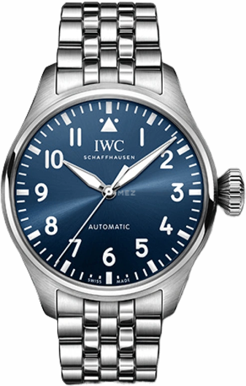 IWC,Big Pilot 43mm,43mm,Stainless Steel,Blue,Automatic,60hours,In-house Caliber,IW329304