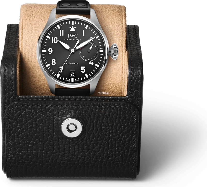 IWC,Big Pilot 46.20mm,46.20mm,Stainless Steel,Black,Automatic,Day,Power Reserve Indicator,IW501001