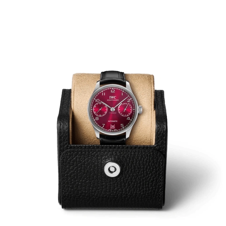IWC,Portugieser 42.30mm,42.30mm,Stainless Steel,Red,Automatic,Chronograph,Date,Power Reserve Indicator,IW500714