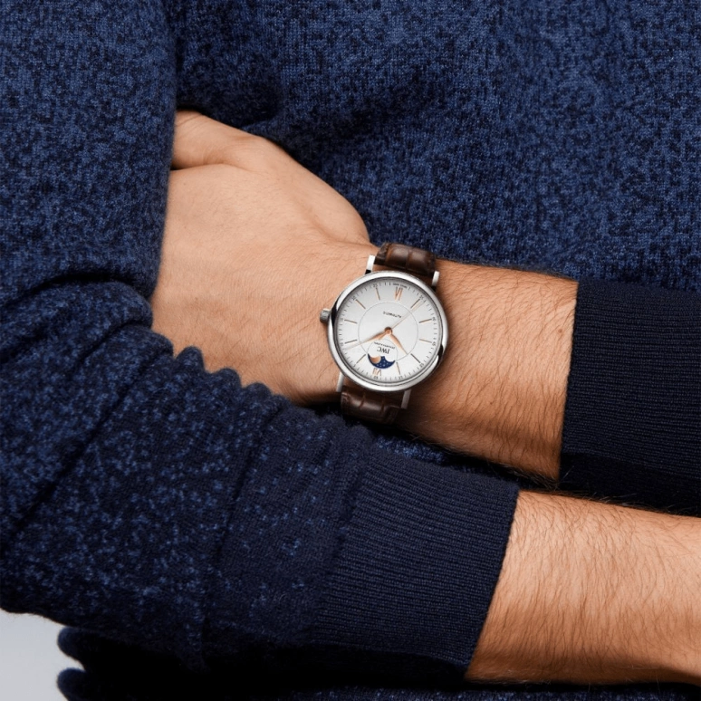 IWC,Portofino 40mm,40mm,Stainless Steel,Silver,Automatic,Moonphase,42hours,IW459401