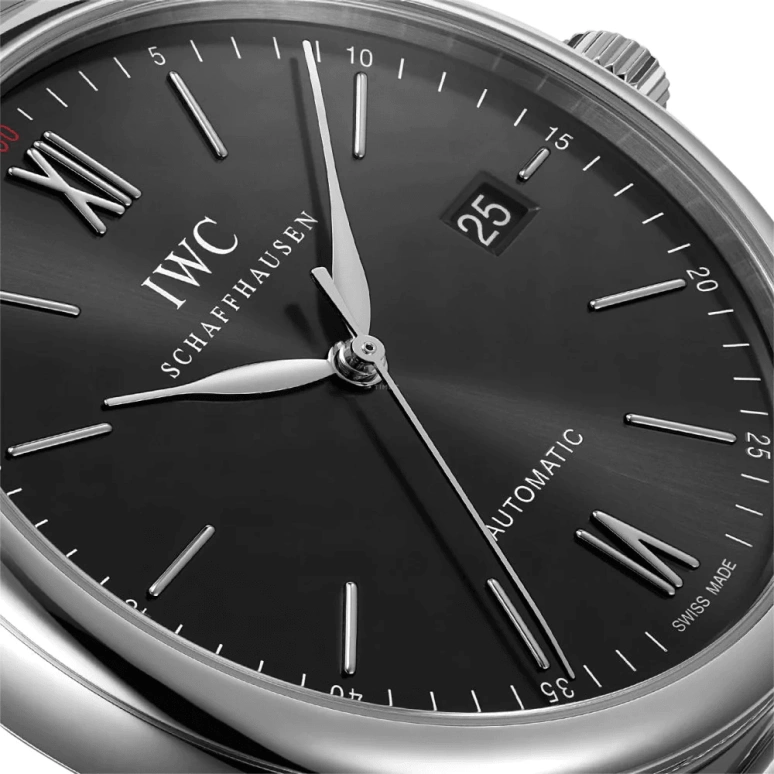 IWC,Portofino 40mm,40mm,Stainless Steel,Black,Automatic,Date,Anti-magnetic,IW356506