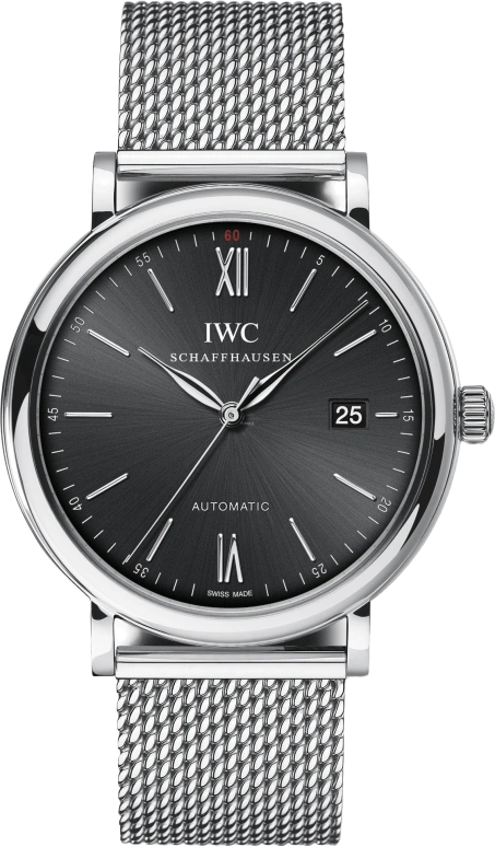 IWC,Portofino 40mm,40mm,Stainless Steel,Black,Automatic,Date,Anti-magnetic,IW356506