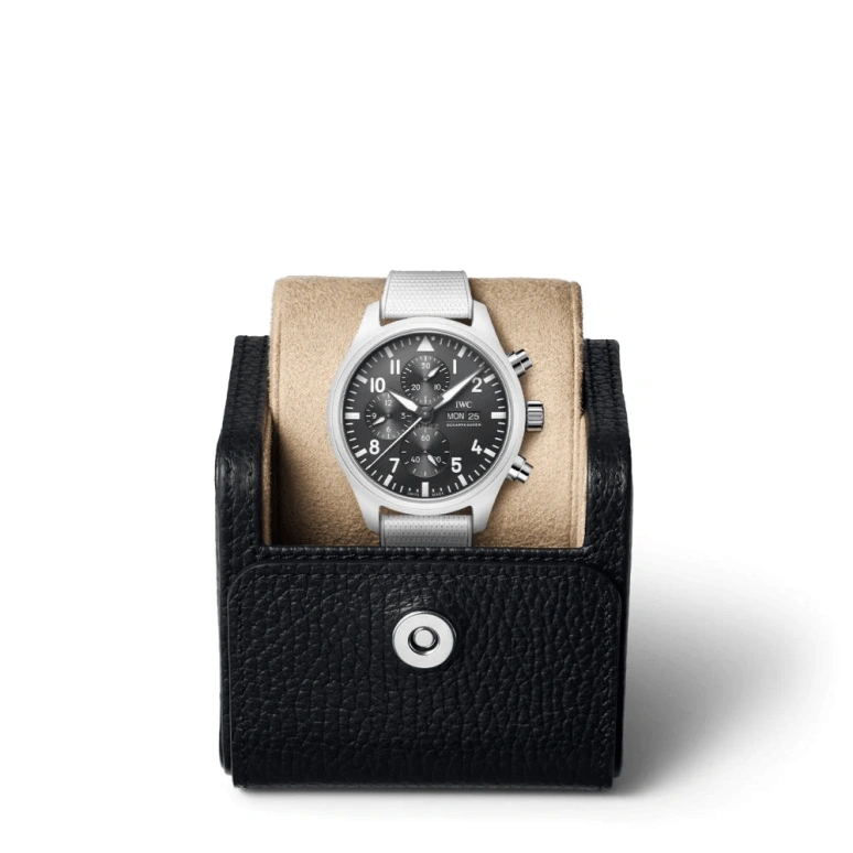 IWC,Pilot 44.50mm,44.50mm,Titanium,Ceramic,Black,Automatic,Chronograph,Date,Day,Anti-magnetic,48hours,In-house Caliber,IW389105