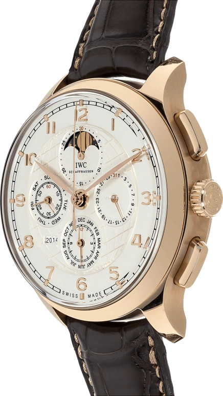 IWC,Portugieser 45mm,45mm,Red Gold,White,Automatic,Chronograph,Moonphase,Perpetual Calendar,Month,44hours,In-house Caliber,IW377402