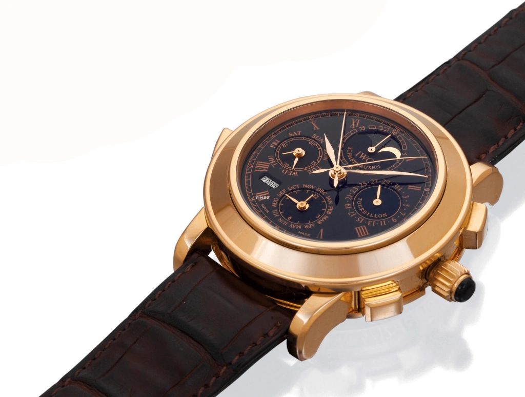 IWC,Grande Complication 42.20mm,42.20mm,Red Gold,Black,Handwound,Chronograph,Moonphase,Perpetual Calendar,Month,44hours,In-house Caliber,IW186811