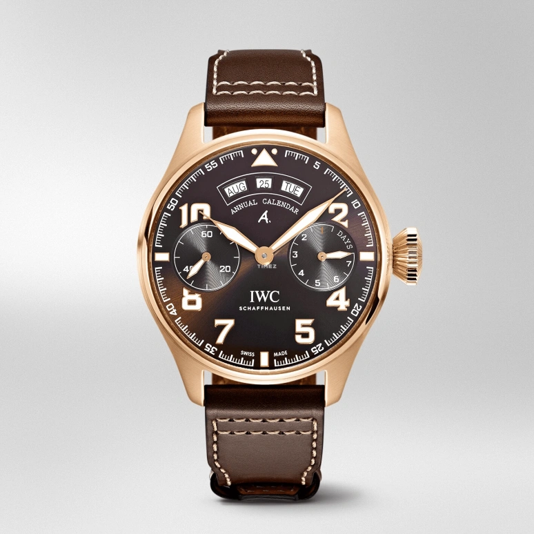 IWC,Big Pilot 46.20mm,46.20mm,Red Gold,Brown,Automatic,Annual Calendar,Month,Date,Day,168hours,In-house Caliber,IW502706