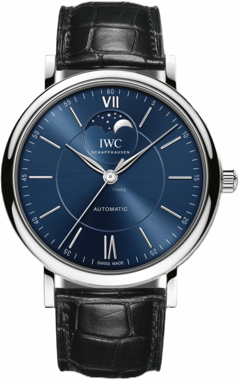IWC,Portofino 40mm,40mm,Stainless Steel,Blue,Automatic,Moonphase,42hours,IW459402