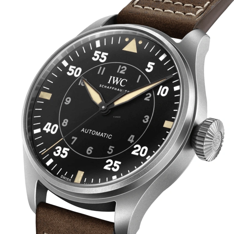 IWC,Big Pilot 43mm,43mm,Titanium,Black,Automatic,60hours,In-house Caliber,IW329701