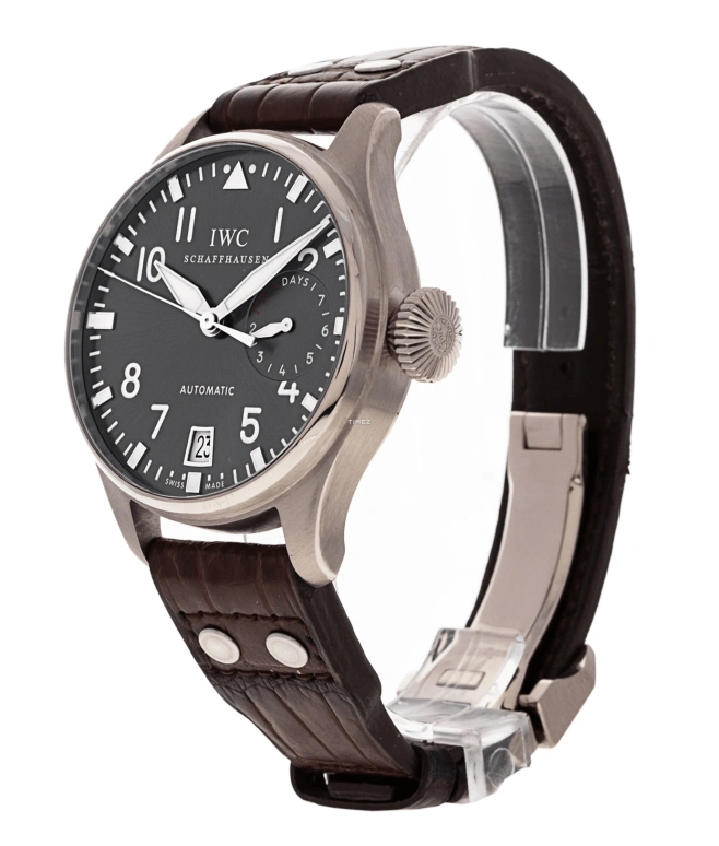 IWC,Big Pilot 46.20mm,46.20mm,White Gold,Grey,Automatic,Day,Power Reserve Indicator,IW500402