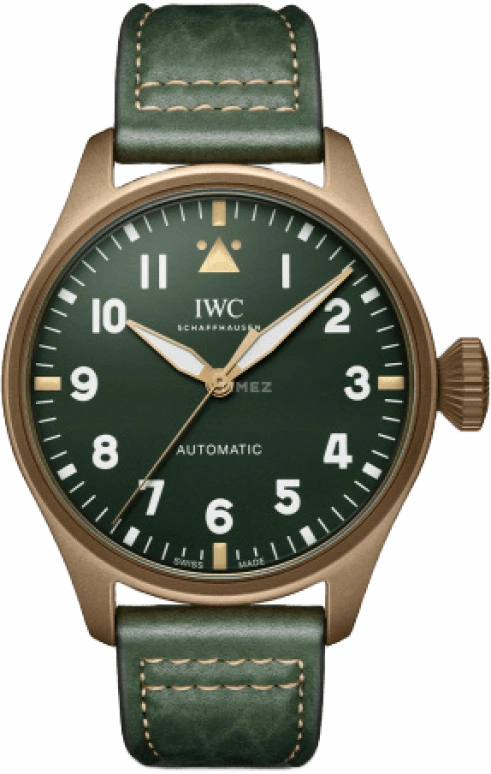 IWC,Big Pilot 43mm,43mm,Titanium,Bronze,Green,Automatic,Anti-magnetic,60hours,IW329702