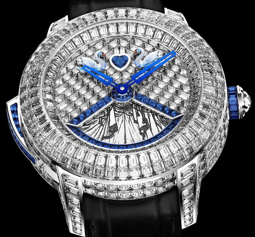 Jacob & Co.,Rasputin 47.60mm,47.60mm,White Gold,Silver,Handwound,Minute Repeater,50hours,CT200,CT200.30.BD.UD.A