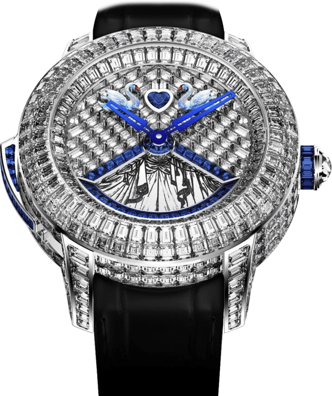 Jacob & Co.,Rasputin 47.60mm,47.60mm,White Gold,Silver,Handwound,Minute Repeater,50hours,CT200,CT200.30.BD.UD.A