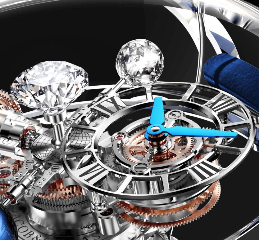 Jacob & Co.,Astronomia ,Sapphire,Crystal,Handwound,60hours,In-house Caliber,AT125,AT125.80.AA.UA.A