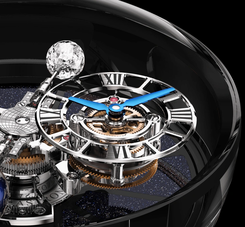 Jacob & Co.,Astronomia 50mm,50mm,Gold,White Gold,Handwound,60hours,In-house Caliber,AT100,AT100.31.AC.SD.A