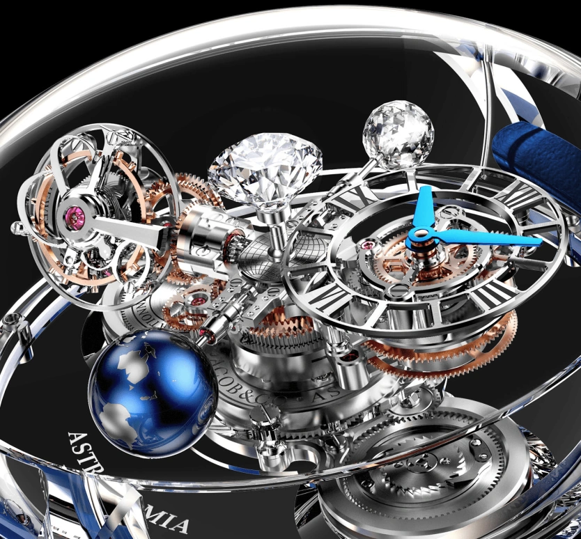 Jacob & Co.,Astronomia ,Sapphire,Crystal,Handwound,60hours,In-house Caliber,AT125,AT125.80.AA.UA.A