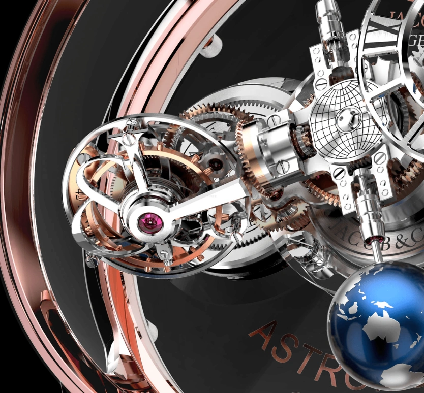 Jacob & Co.,Astronomia 50mm,50mm,Rose Gold,Gold,Handwound,60hours,In-house Caliber,AT820,AT820.40.BD.SB.A