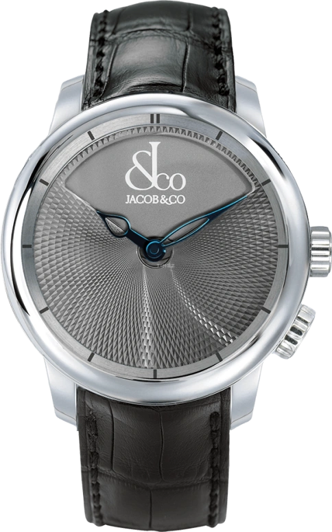 Jacob & Co.,Caligula 45mm,45mm,Stainless Steel,Grey,Automatic,48hours,In-house Caliber,CL100,CL100.10.NS.AB.A