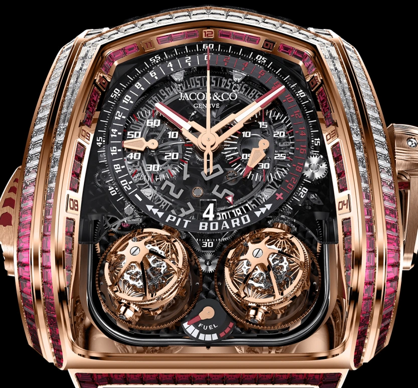 Jacob & Co.,Twin Turbo Furious ,Handwound,50hours,In-house Caliber,TT800,TT800.40.BR.AA.A