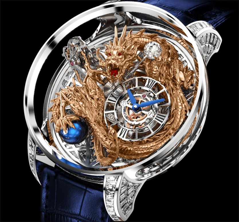 Jacob & Co.,Astronomia 50mm,50mm,Sapphire,Gold,White Gold,Handwound,60hours,In-house Caliber,AT802,AT802.30.BD.UA.A