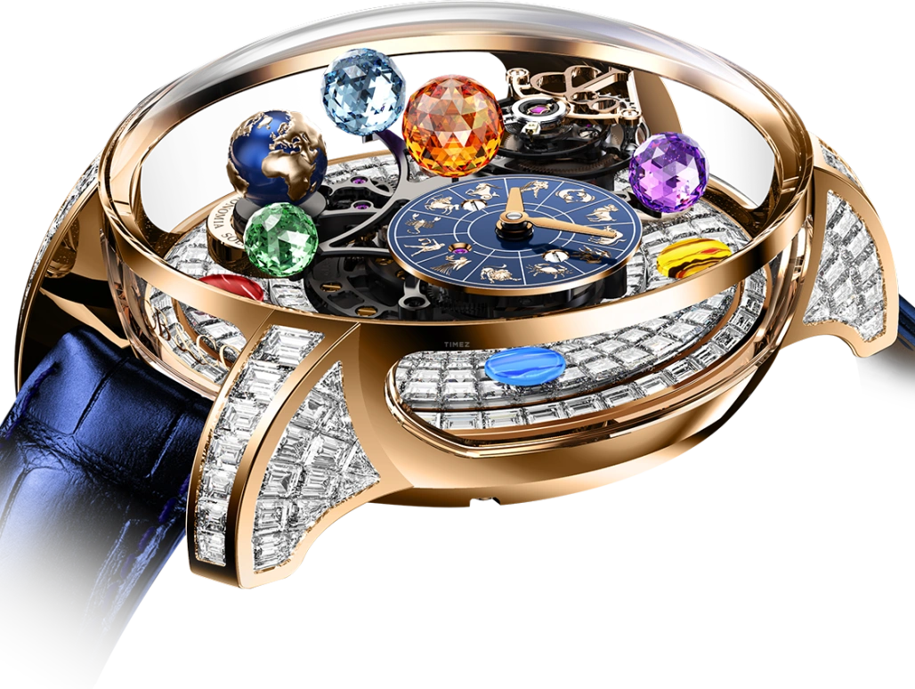 杰克宝,天体 ,玫瑰金,蓝宝石,金质,手动上弦,48小时,自制机芯,AS910,AS910.40.BD.BD.A