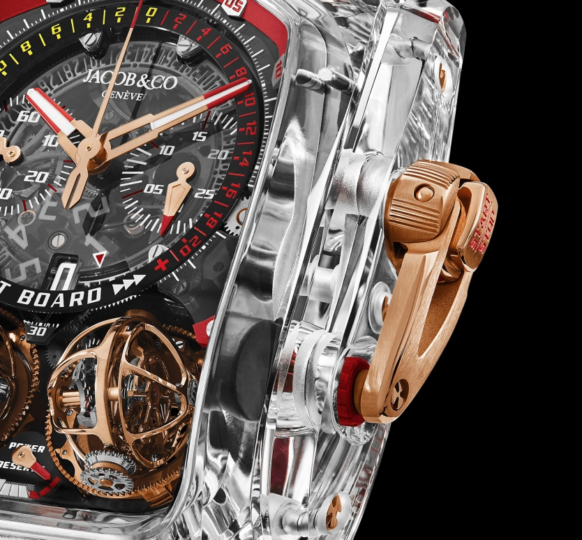Jacob & Co.,Twin Turbo Furious ,Sapphire,Crystal,Handwound,50hours,In-house Caliber,TT220,TT220.80.AA.AA.A
