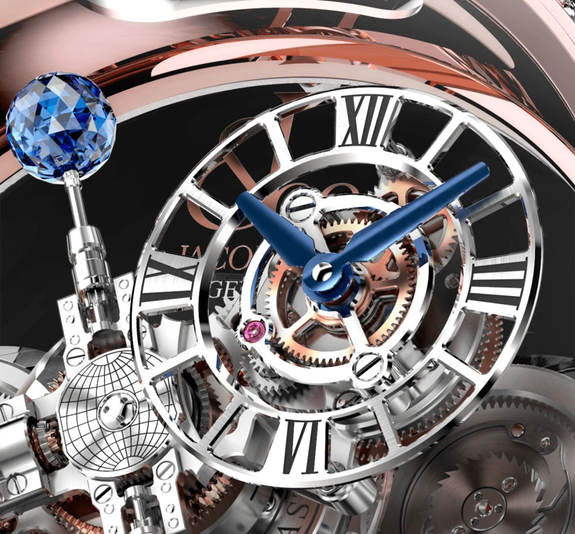 Jacob & Co.,Astronomia 50mm,50mm,Rose Gold,Gold,Handwound,60hours,In-house Caliber,AT820,AT820.40.BD.SB.A