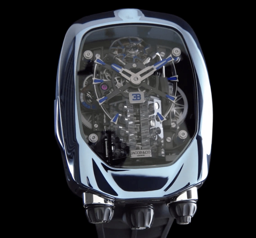 Jacob & Co.,Bugatti Chiron ,Titanium,Handwound,60hours,In-house Caliber,BU200,BU200.20.AK.AB.B