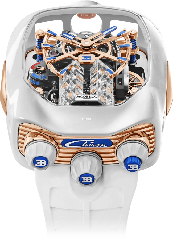 Jacob & Co.,Bugatti Chiron 55x44mm,55x44mm,Titanium,Ceramic,Skeleton,Handwound,Power Reserve Indicator,Tourbillon,BU220,BU220.27.AD.AA.ABRUA