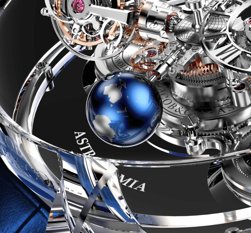Jacob & Co.,Astronomia ,Sapphire,Crystal,Handwound,60hours,In-house Caliber,AT125,AT125.80.AA.UA.A